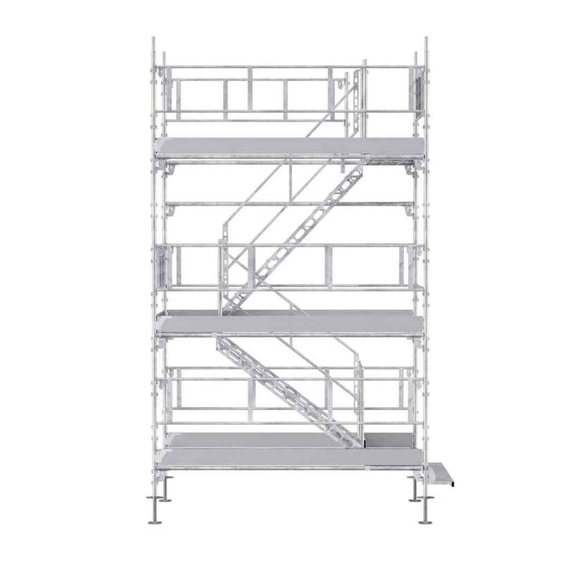 Trapptorn 3x1,65x4m Stål
