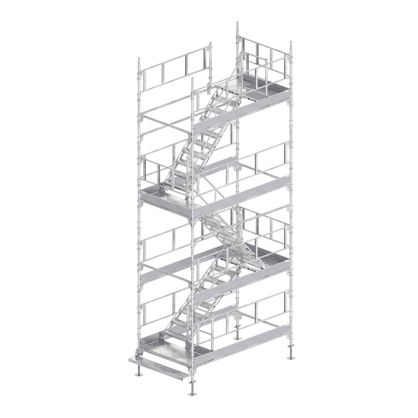 Trapptorn 3x1,65x6m Stål