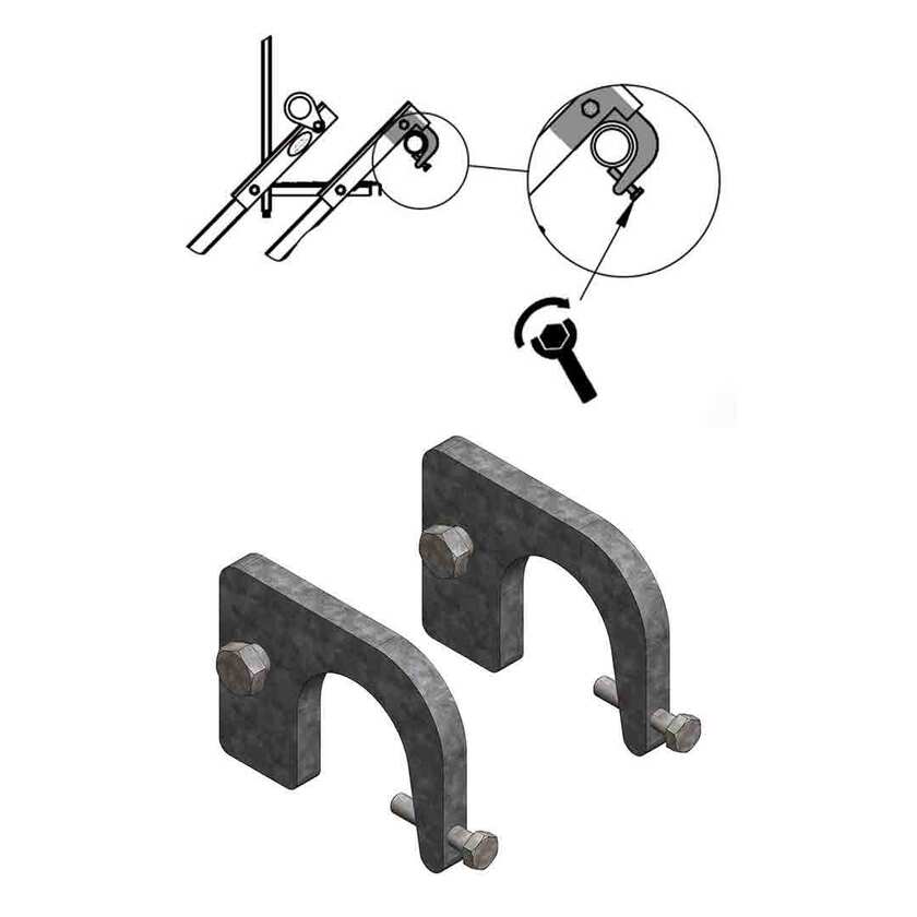 Fäste för ståltrappa