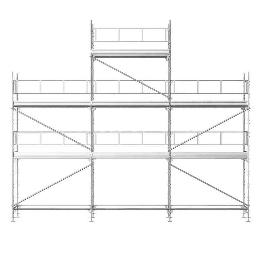 Byggnadsställning Universal 9x6,5/8,5m stål