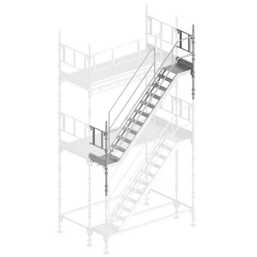 Byggnadsställning Universal trappa höjd 3x2m stål