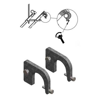 Fäste för ståltrappa